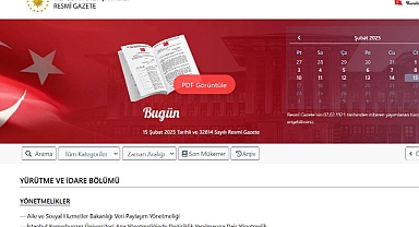 Resmi Gazete'de bugün hangi yönetmelik, tebliğ ve kararlar yayınlandı (15.02.2025)