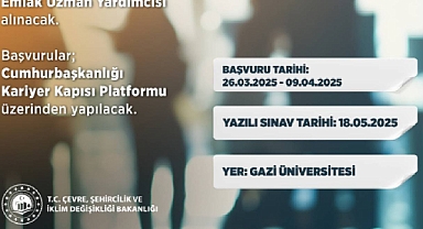 Bakanlık, Milli Emlak Uzman Yardımcısı Personel Alımı Yapacak