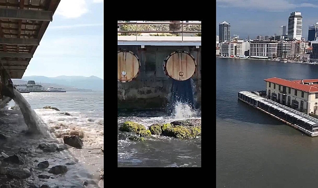 İZSU Körfezi böyle kirletiyor! İzmirli bu görüntüleri umursamıyor...