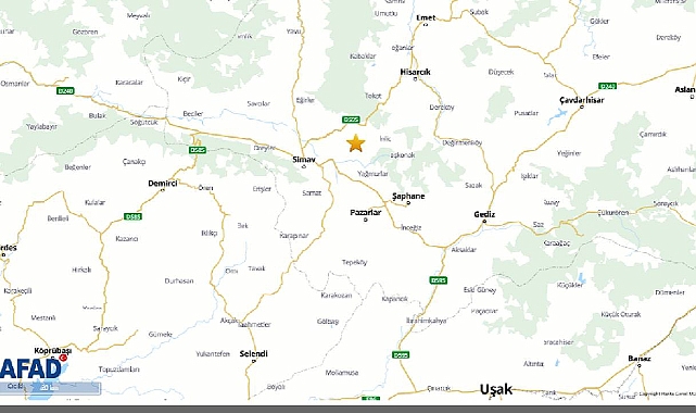 Kütahya'da deprem oldu!