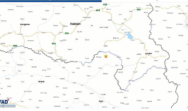 Son dakika AFAD duyurdu: Hakkari'de 4.8 büyüklüğünde deprem!
