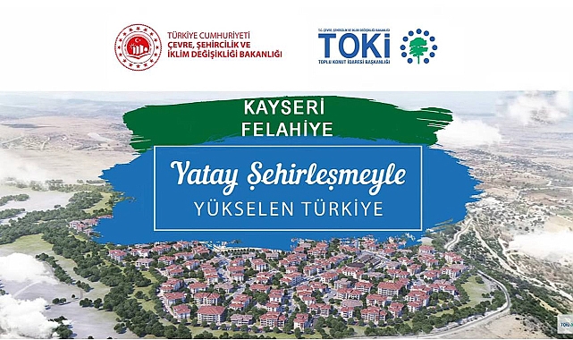 110 daireden oluşan Kayseri Felahiye TOKİ konutlarında kura heyecanı