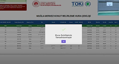 TOKİ Muğla projesinde 1089 başvuru arasından kura sonuçları açıklandı