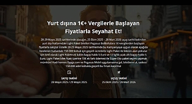1 Euroya uçak bileti mi olur? Pegasus 1 Euroluk bilet satışına başladı...