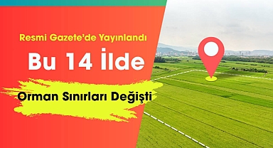 Bu 14 ilde çok sayıda alan orman sınırları dışına çıkarıldı