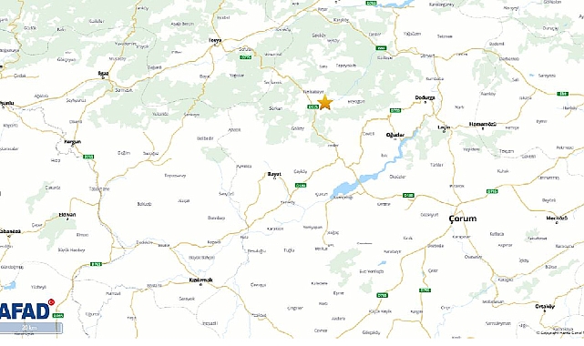 Son dakika AFAD duyurdu: Çorum'da deprem