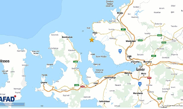 Son dakika AFAD ve Kandilli duyurdu! İzmir Foça'da 3.7 büyüklüğünde deprem