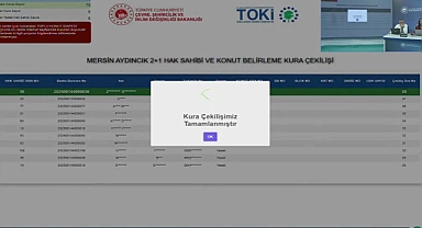 135 daireden oluşan Mersin Aydıncık TOKİ projesinde konut belirleme kura sonuçları açıklandı