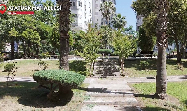 Antalya Kepez'de parklar onarılarak yenileniyor
