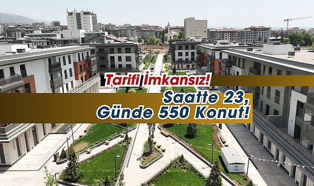 Bakan Kurum, tarifi imkansız! "Saatte 23, günde 550 konut…"