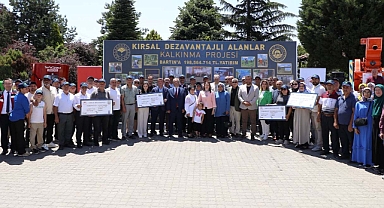 Bartın'da üreticiye makine ve ekipman desteği