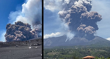 Etna Yanardağı kül ve lav püskürttü