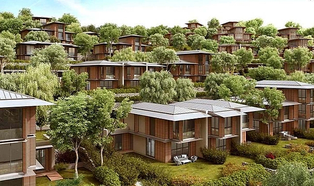 İstanbul'da doğa içinde 0,99 faiz 36 ay vadeli Emlak Konut güvencesiyle evler