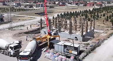 Konya'nın modern içme suyu terfi istasyonu inşaatı hızla ilerliyor