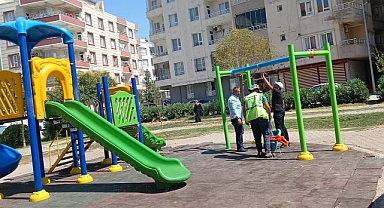 Şanlıurfa Viranşehir'de parklar yenileniyor