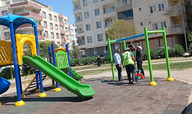 Şanlıurfa Viranşehir'de parklar yenileniyor