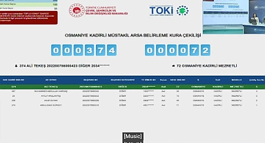 TOKİ Osmaniye Kadirli arsa kura sonuçları açıklandı