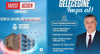 Yalova'da Yarısı Bizden desteği için imza kampanyası