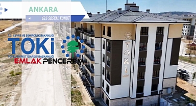 Ankara'da 635 daireden oluşan TOKİ projesinde evler teslim ediliyor