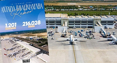 Antalya Havalimanı yılın en yüksek uçuş ve yolcu sayılarına ulaştı