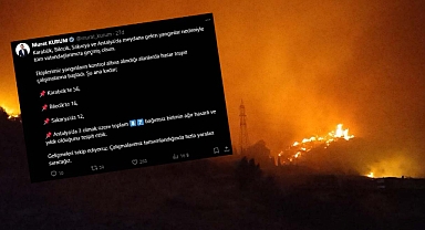 Bakan Kurum, Orman yangınları nedeniyle 4 ilde 87 bağımsız birim için konuştu