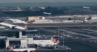 İstanbul Havalimanı pistlerinden bir saatte 81 uçak havalandı!