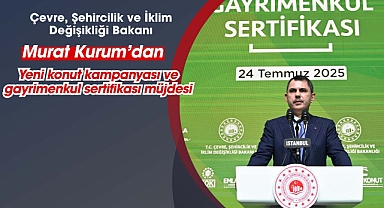 Murat Kurum'dan yeni konut kampanyası ve gayrimenkul sertifikası müjdesi