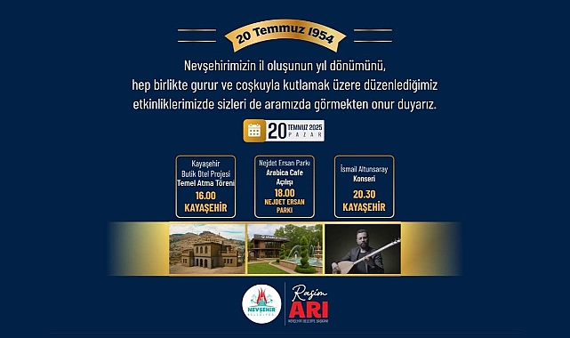 Nevşehir'de 71. yıl heyecanı! Nerede, hangi etkinlikler olacak?