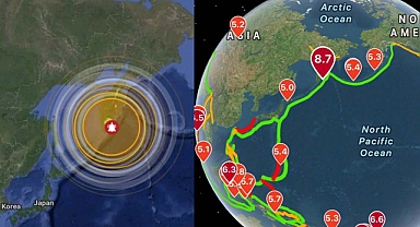 Rusya'da korkunç deprem! Rusya Kamçatka 8.8 büyüklüğünde deprem ile sallandı, Japnya'yı Tsunami vurdu