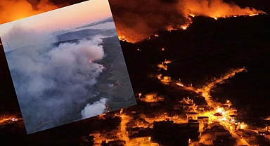 Tekirdağ Şarköy'de anız yangını ile başlayan orman yangını Çanakkale Ayvacık'a sıçradı!