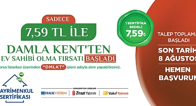 Emlak Konut Damla Kent (DMLKT) ve Gayrimenkul Sertifikası halka arz süreci devam ediyor