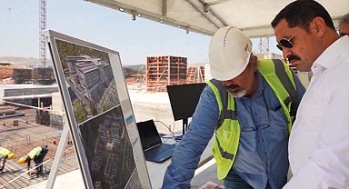 Hatay'da 600 yataklı İskenderun Devlet Hastanesi hızla yükseliyor