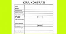 2015 Kira kontratı indir