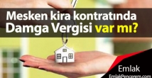 Mesken kira kontratında damga vergisi var mı?