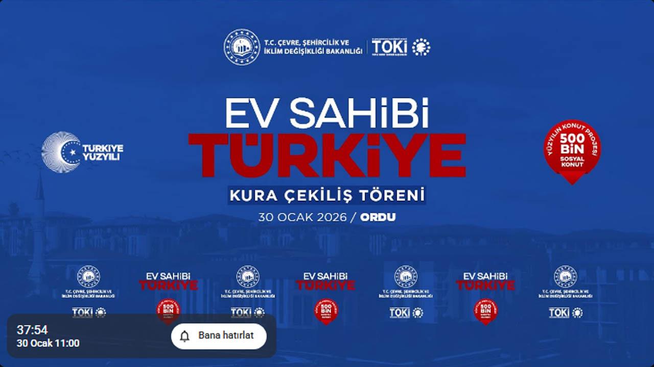 12 ilçesinde 3334 konut için Ordu TOKİ kura sonuçları belli oldu