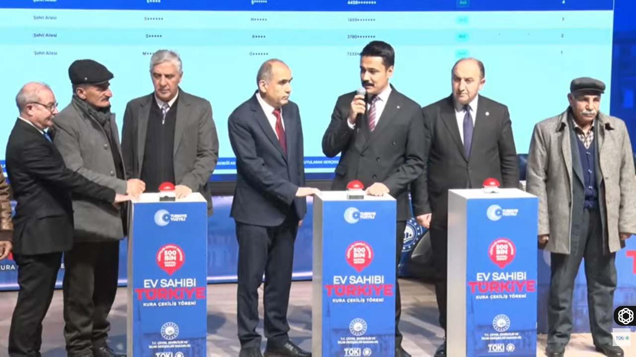 TOKİ Ardahan'da 5268 başvuru arasından kura çekimi sonuçları belli oldu