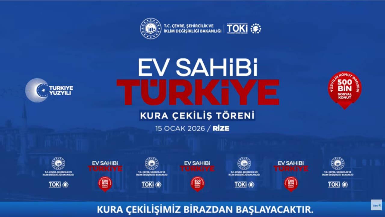 30 bin üzerinde başvuru üzerinden Rize TOKİ kura sonuçları belirlendi! 500 bin konut Rize