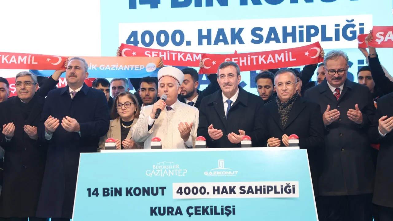 Gaziantep’te uygun fiyatlı konutlar için 4 bininci hak sahibi belirlendi