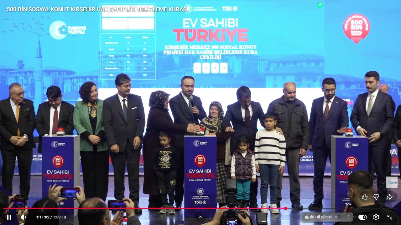 1633 dairelik Kırşehir TOKİ kura sonuçları belli oldu