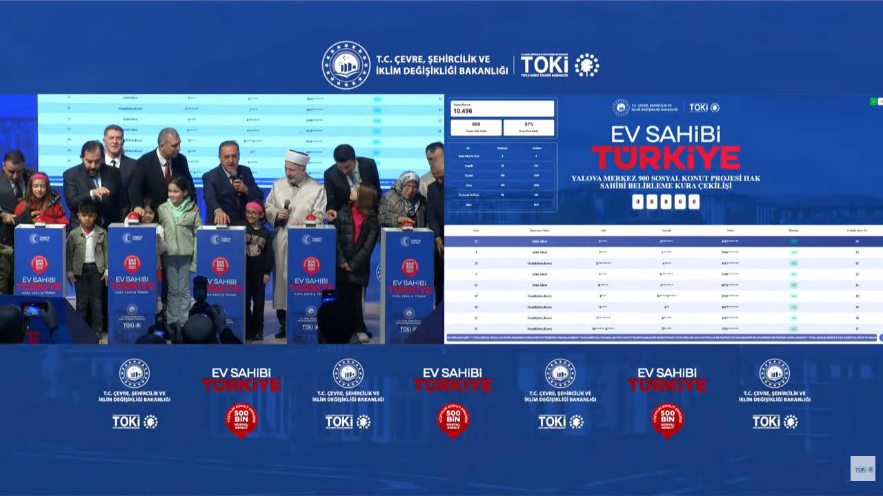 Yalova Merkez TOKİ kura sonuçları 15 bini aşan başvuru arasından belirlendi